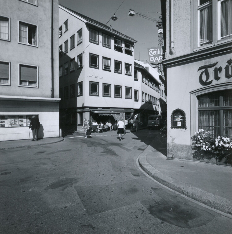  1964: Neubau Geschäftshaus Bosshardengässchen, Architekt Max Krentel 