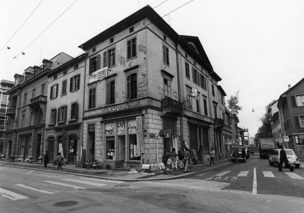 Besetzung des Hauses zum Delphin, Mai 1981.